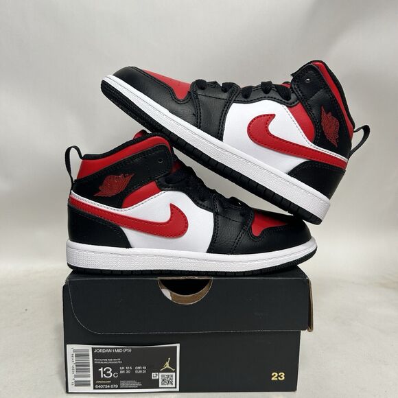 Air Jordan Other - Nike Air Jordan 1 Mid Retro PS “Fire Red” 2024